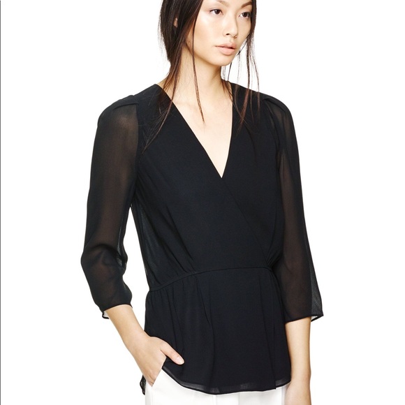 *SOLD* Aritzia Babaton Alexander Silk Blouse - Picture 2 of 3